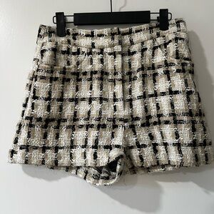 Zara tweed shorts